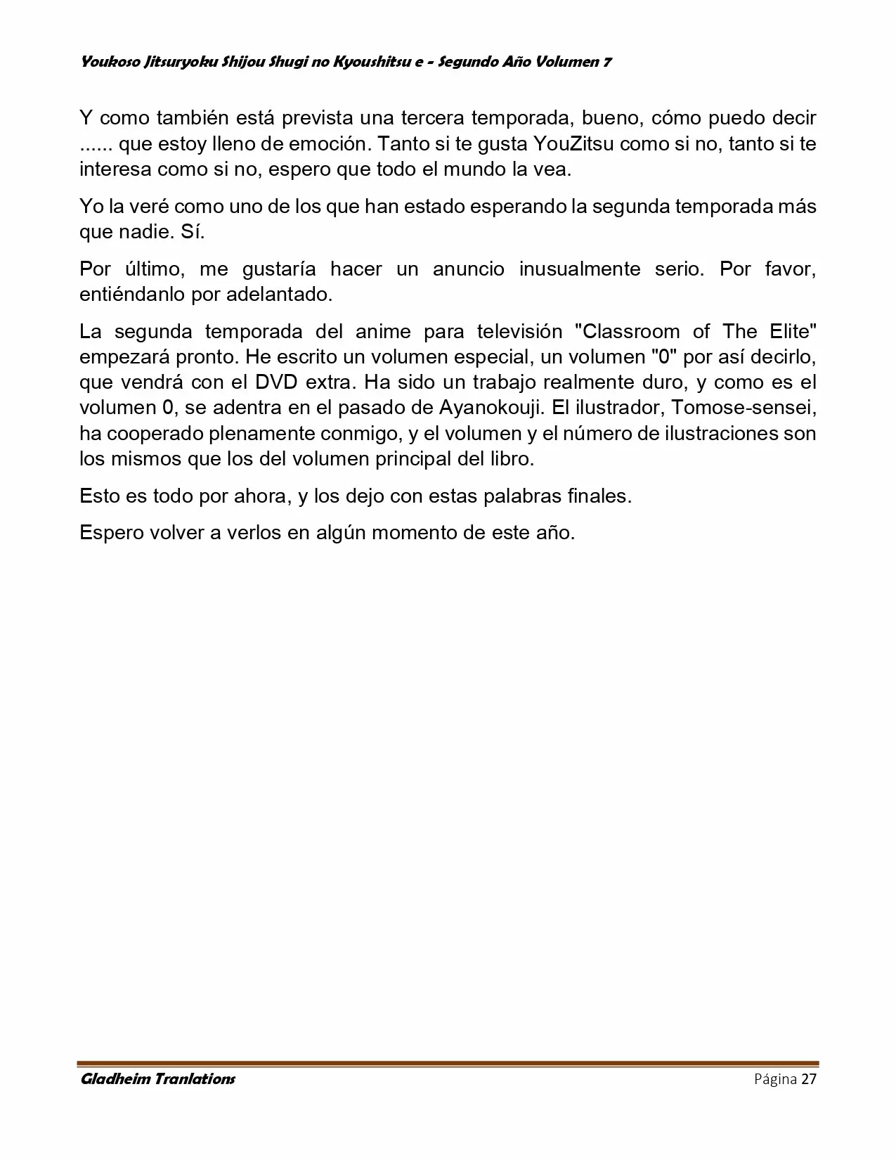 Página 27 del Manga