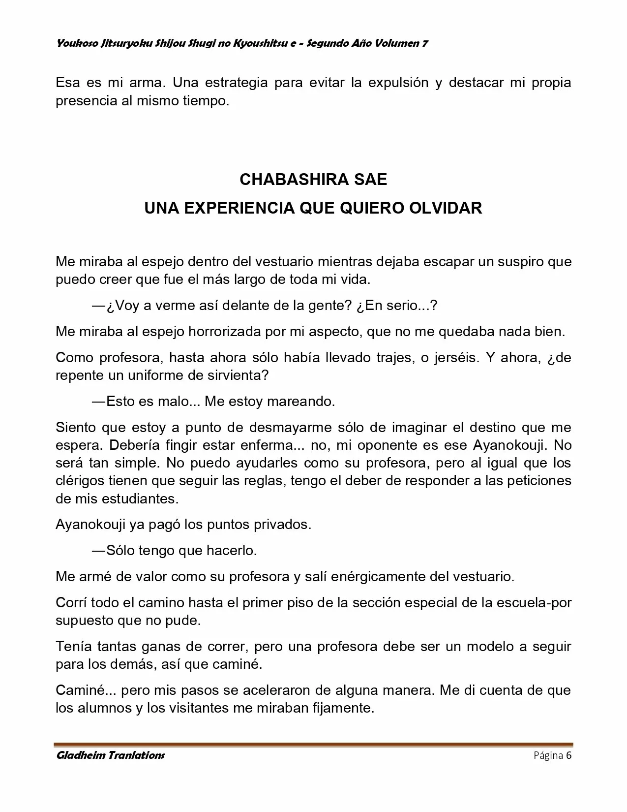 Página 6 del Manga