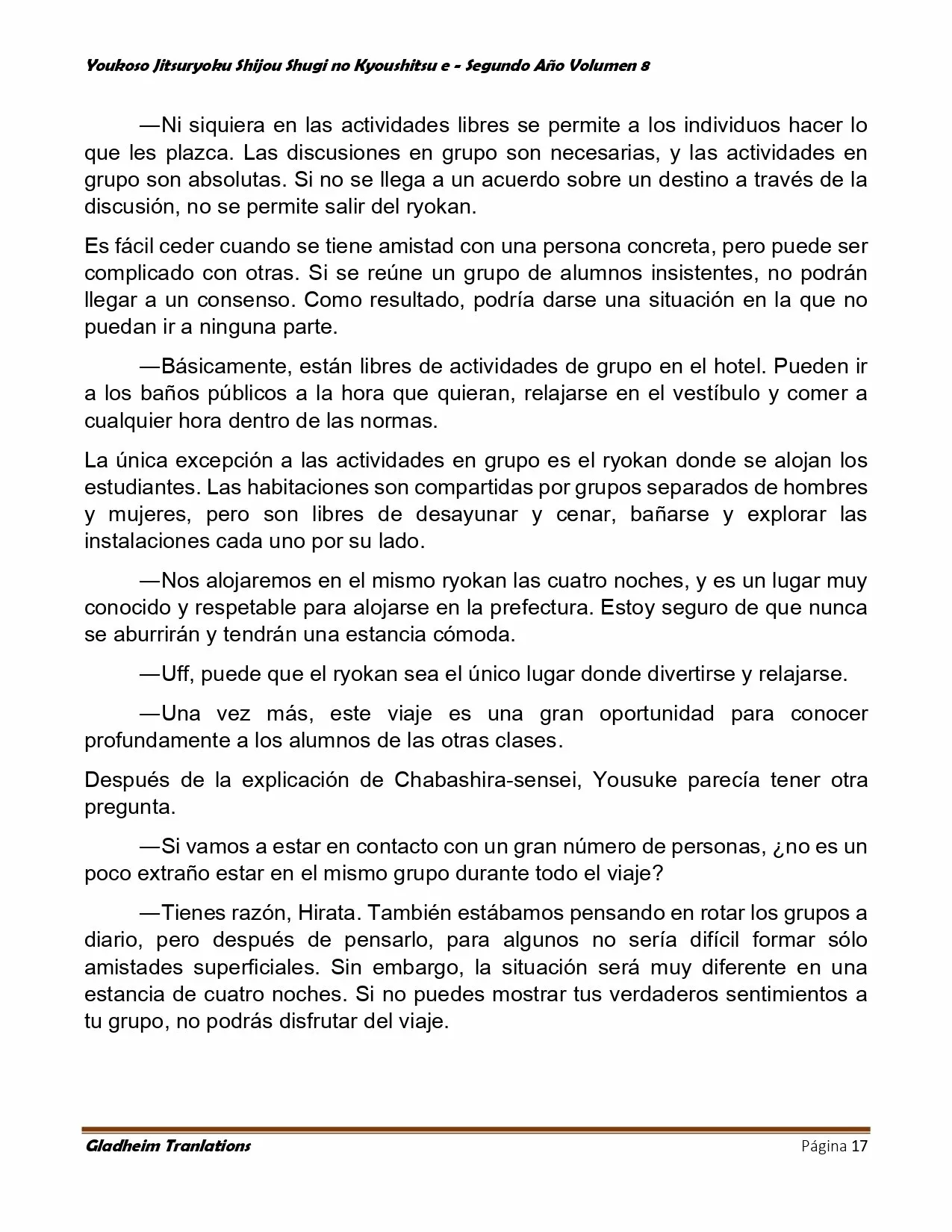 Página 17 del Manga