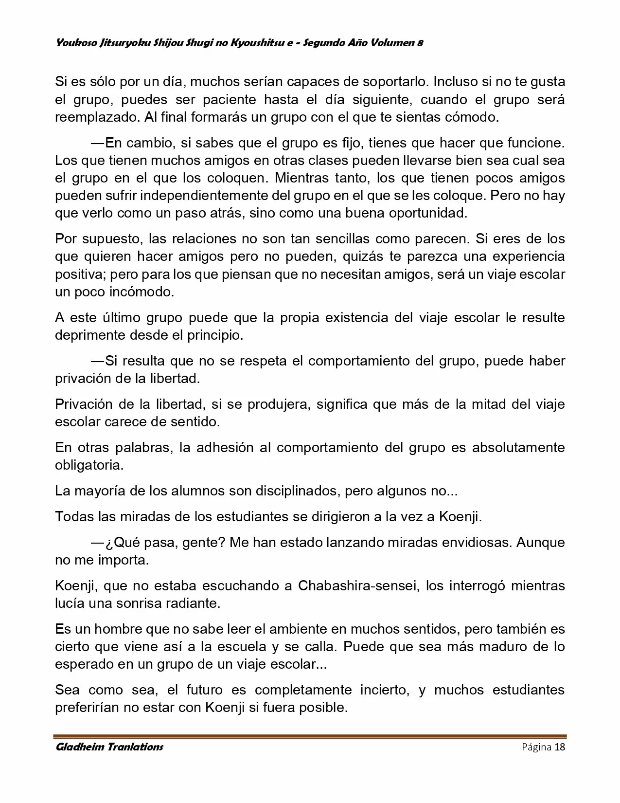 Página 18 del Manga