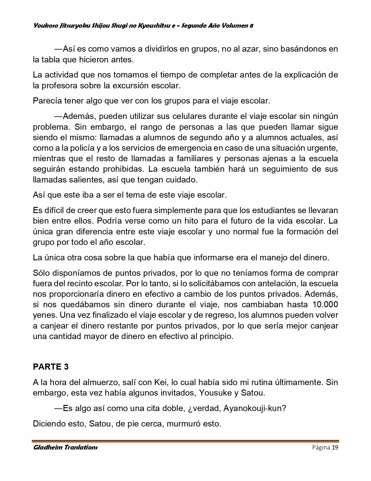 Página 19 del Manga