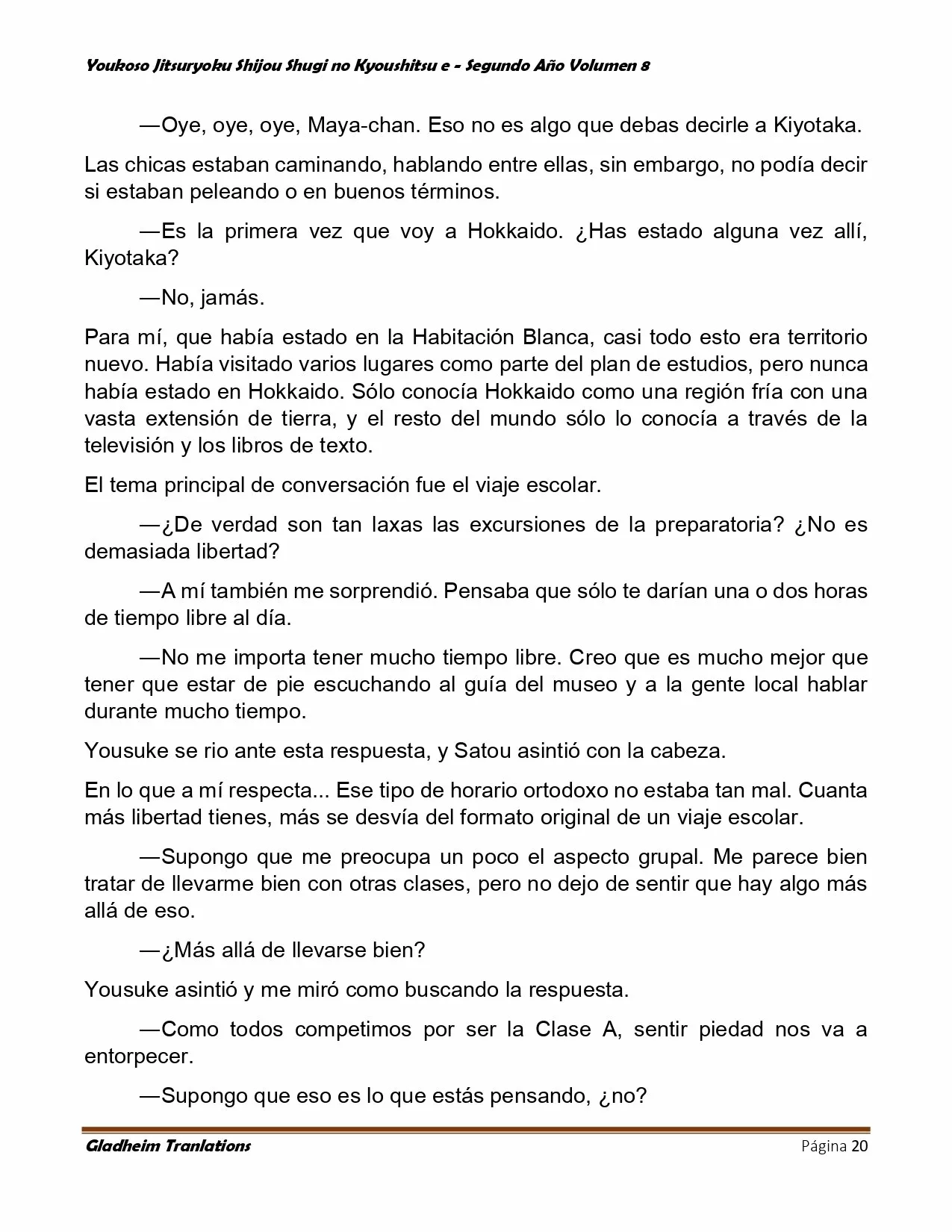 Página 20 del Manga