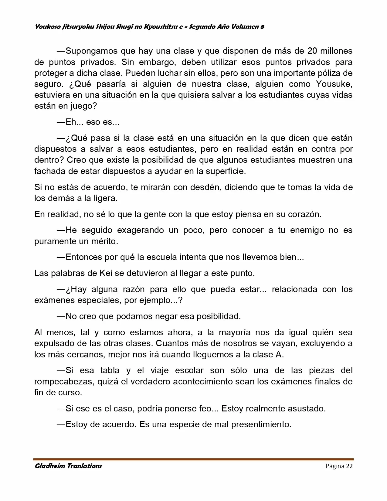 Página 22 del Manga