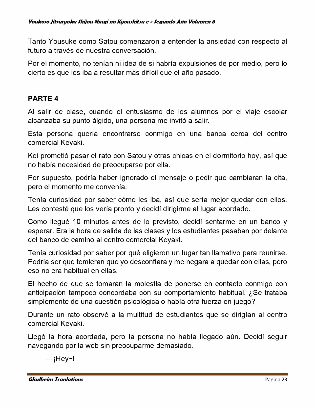 Página 23 del Manga