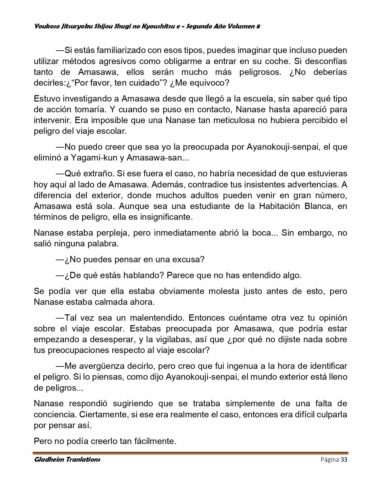 Página 33 del Manga