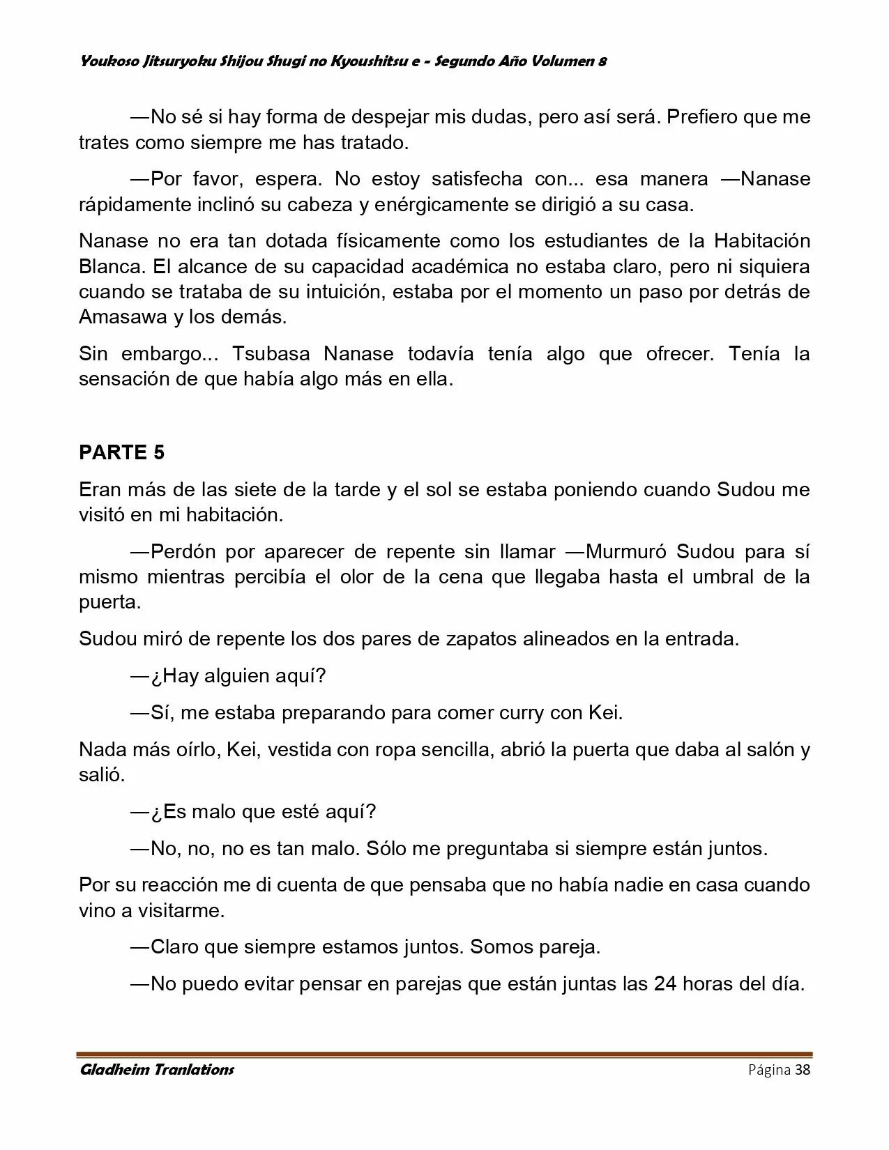 Página 38 del Manga