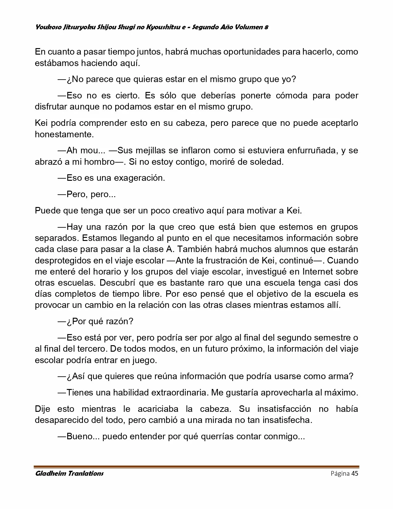 Página 45 del Manga