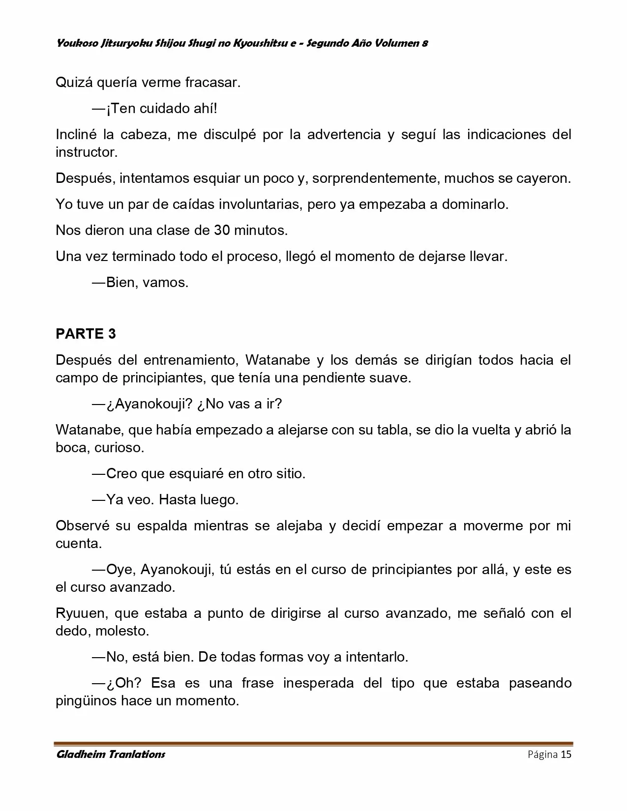 Página 15 del Manga