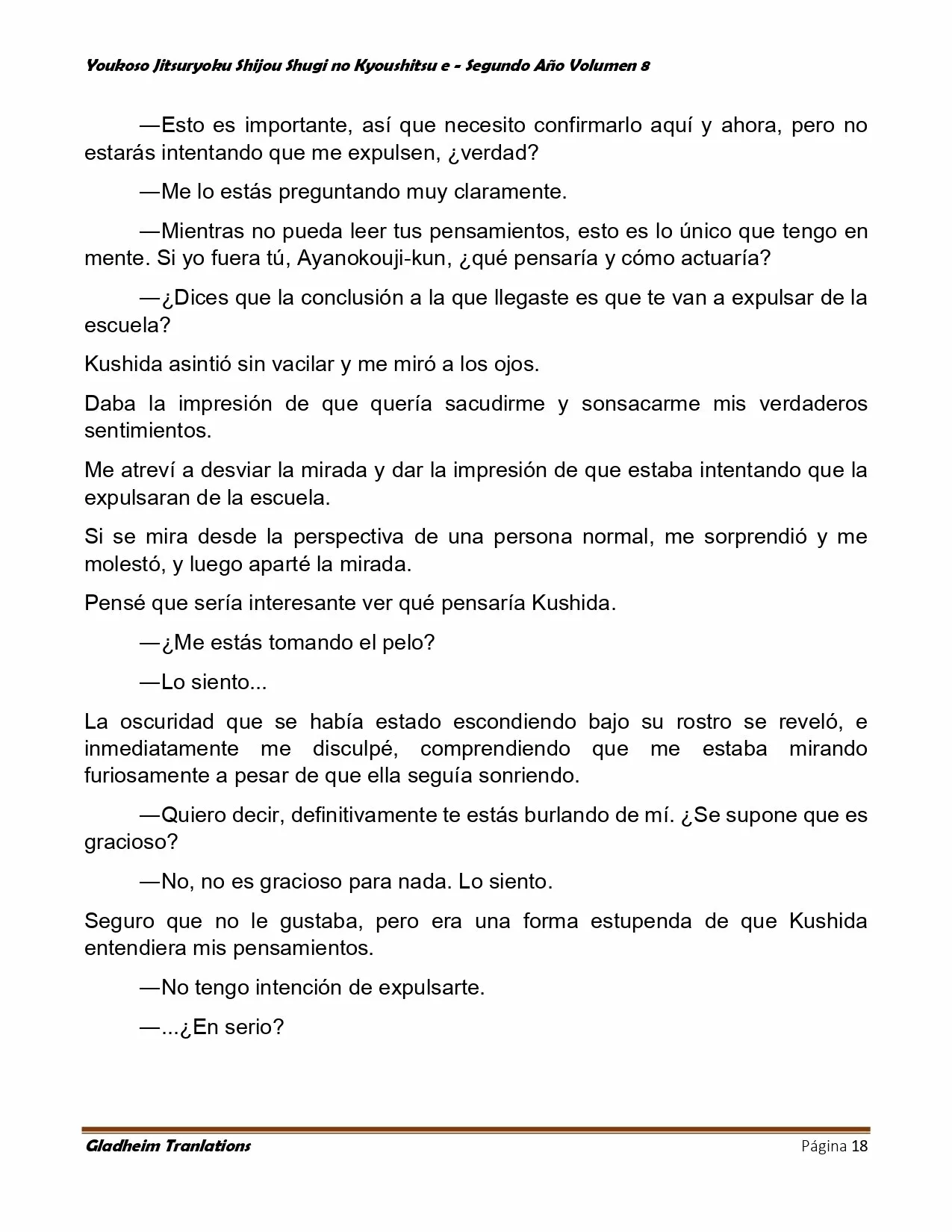 Página 18 del Manga