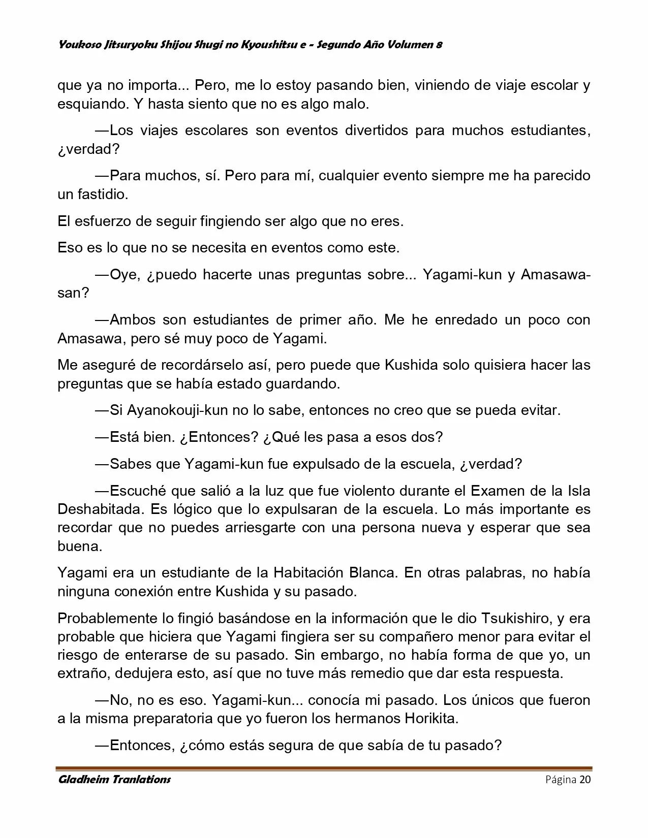 Página 20 del Manga