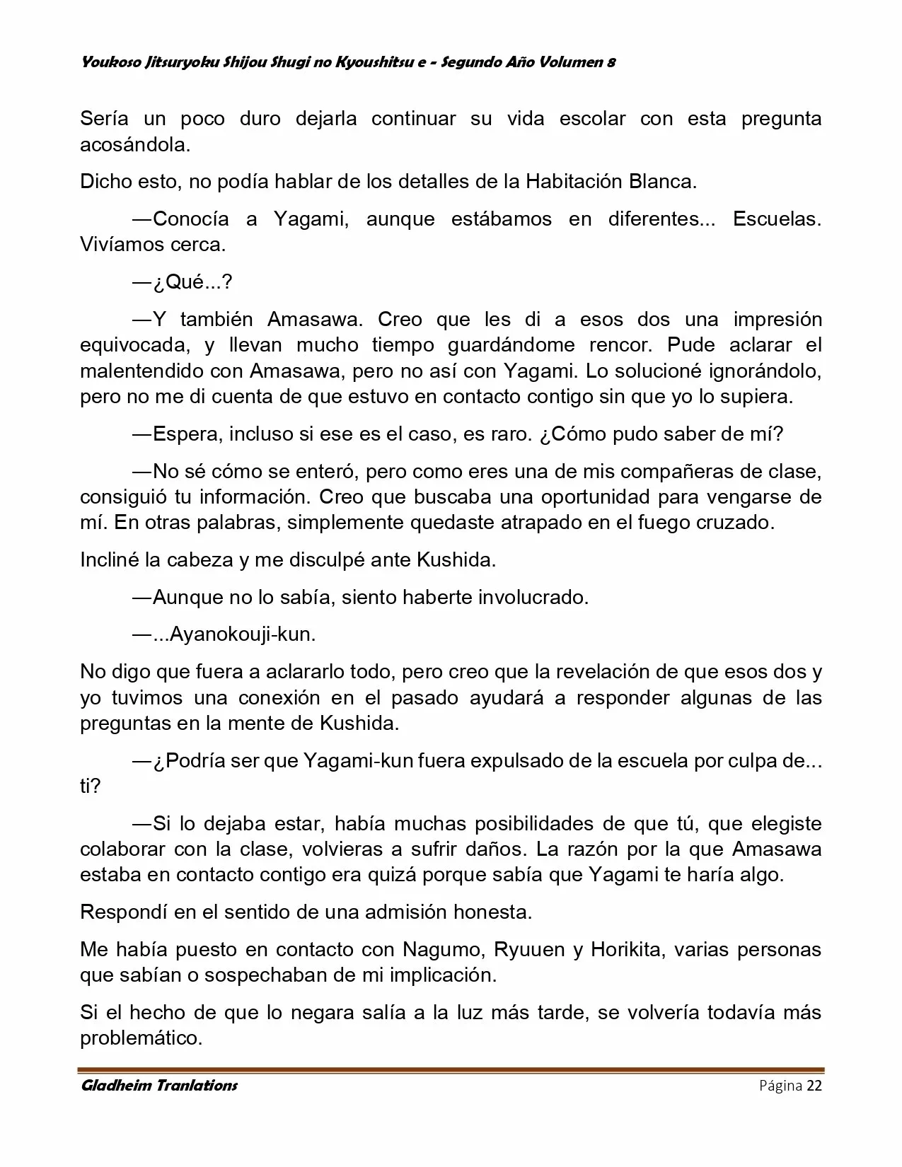 Página 22 del Manga