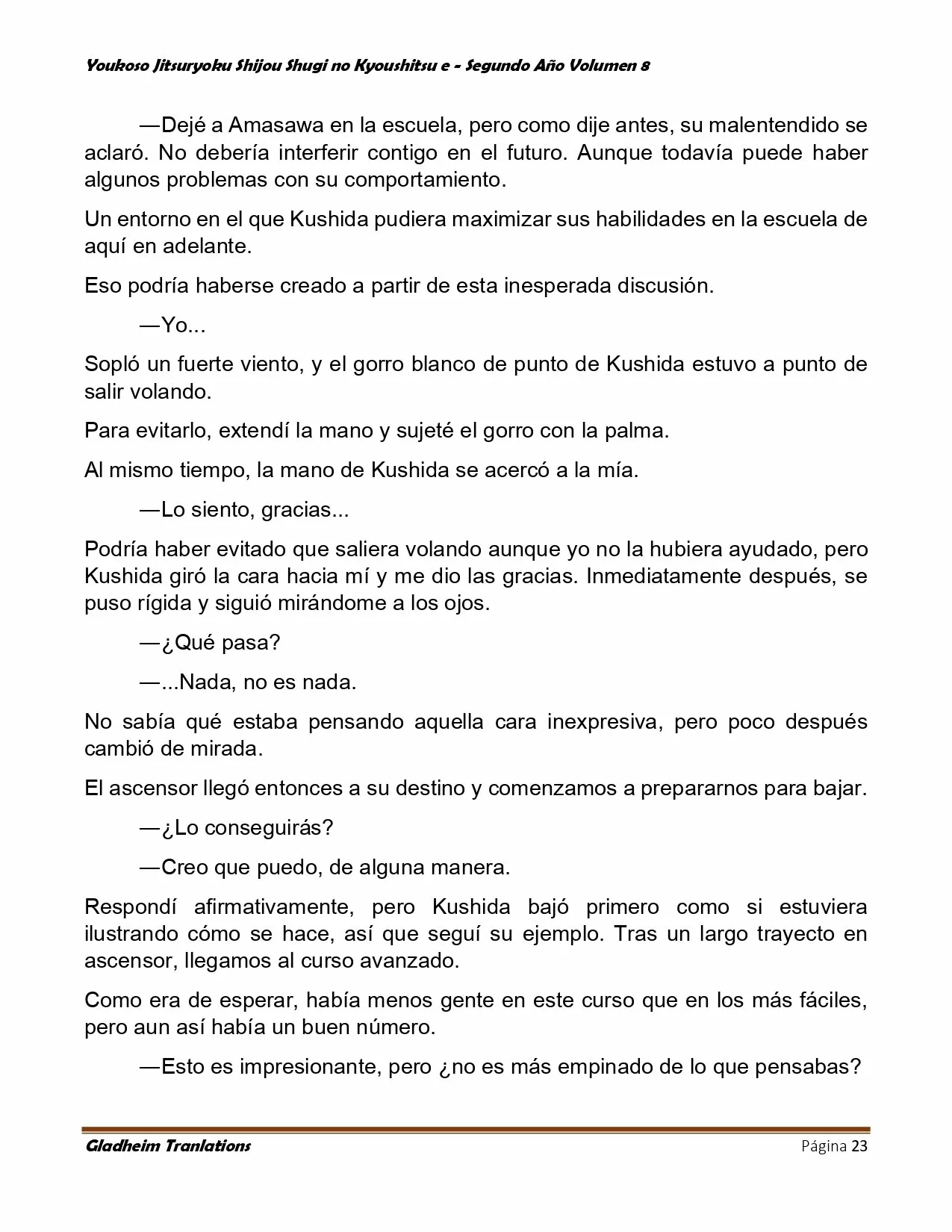 Página 23 del Manga