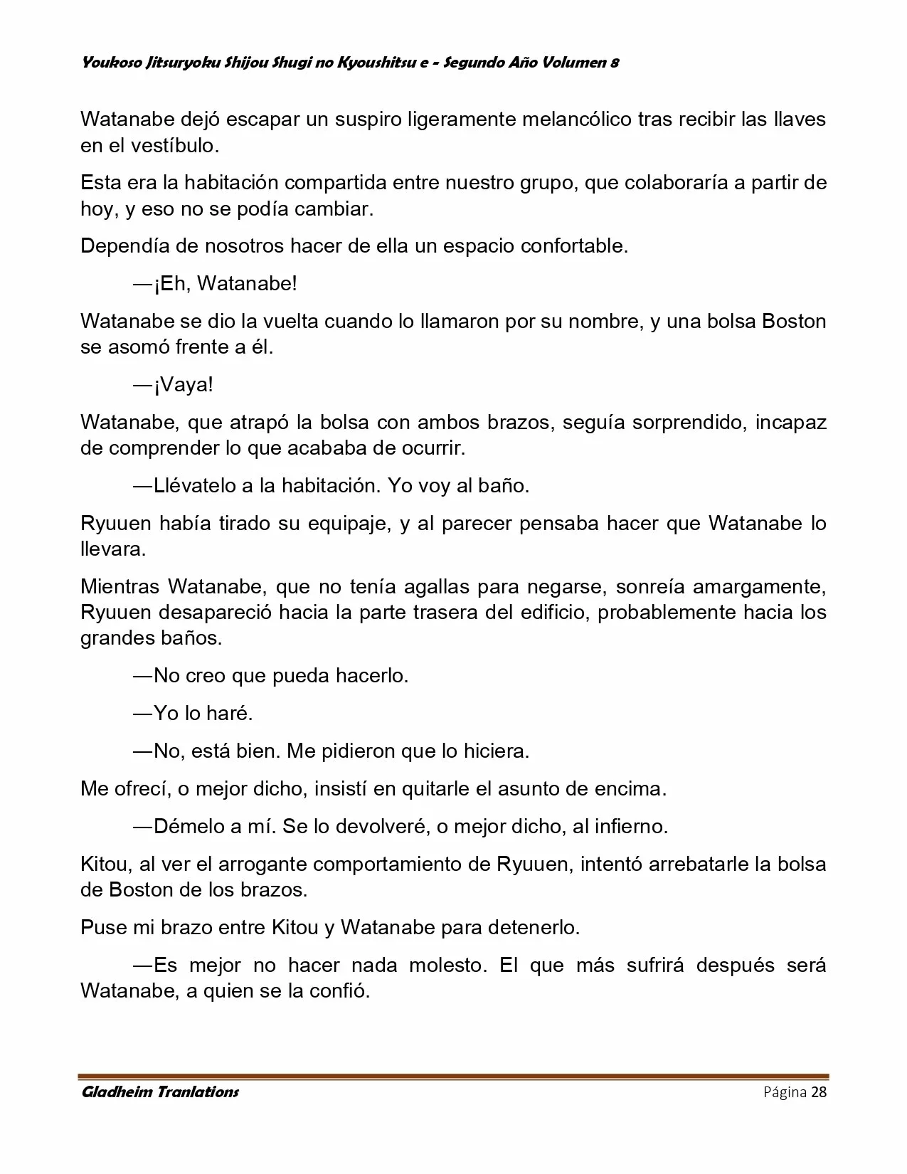 Página 28 del Manga