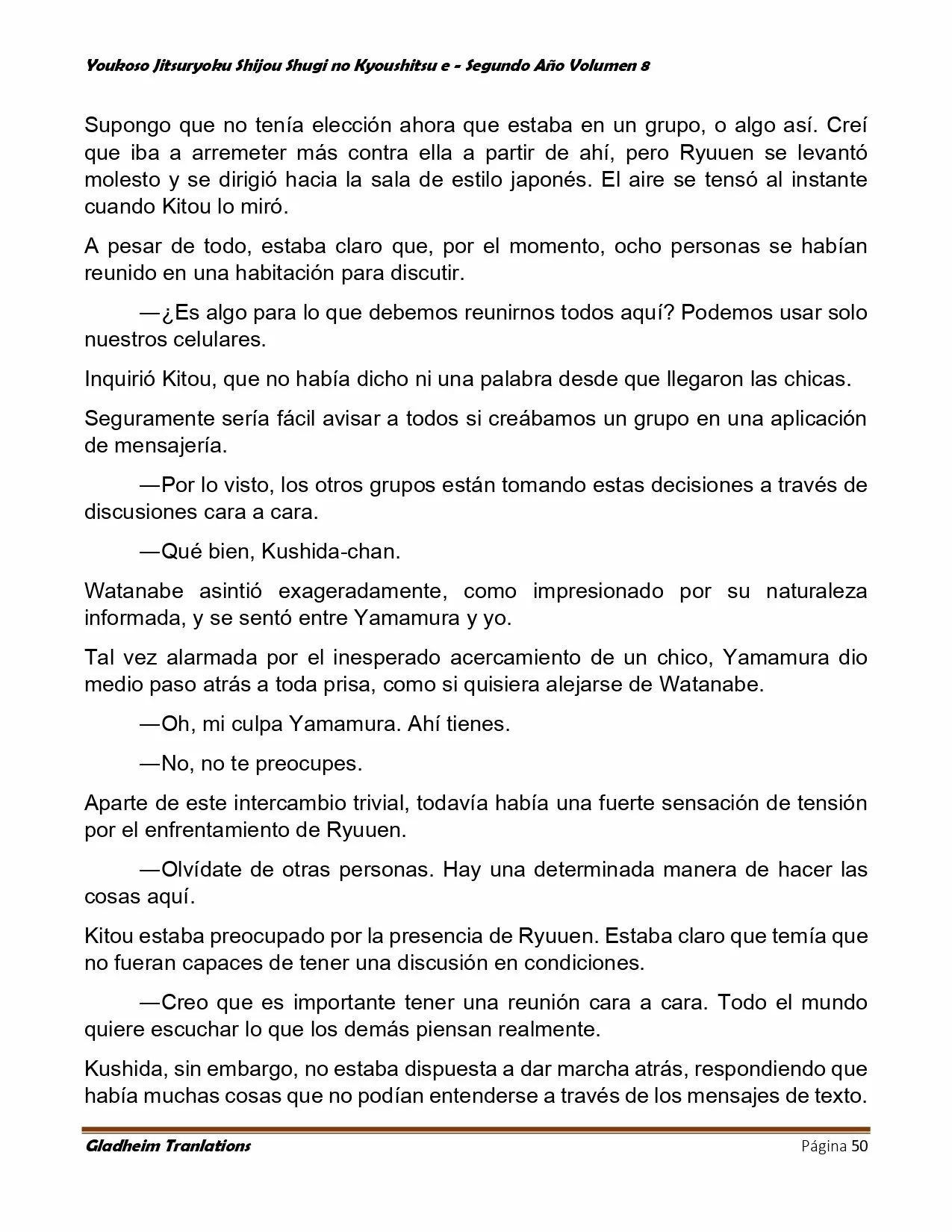 Página 50 del Manga