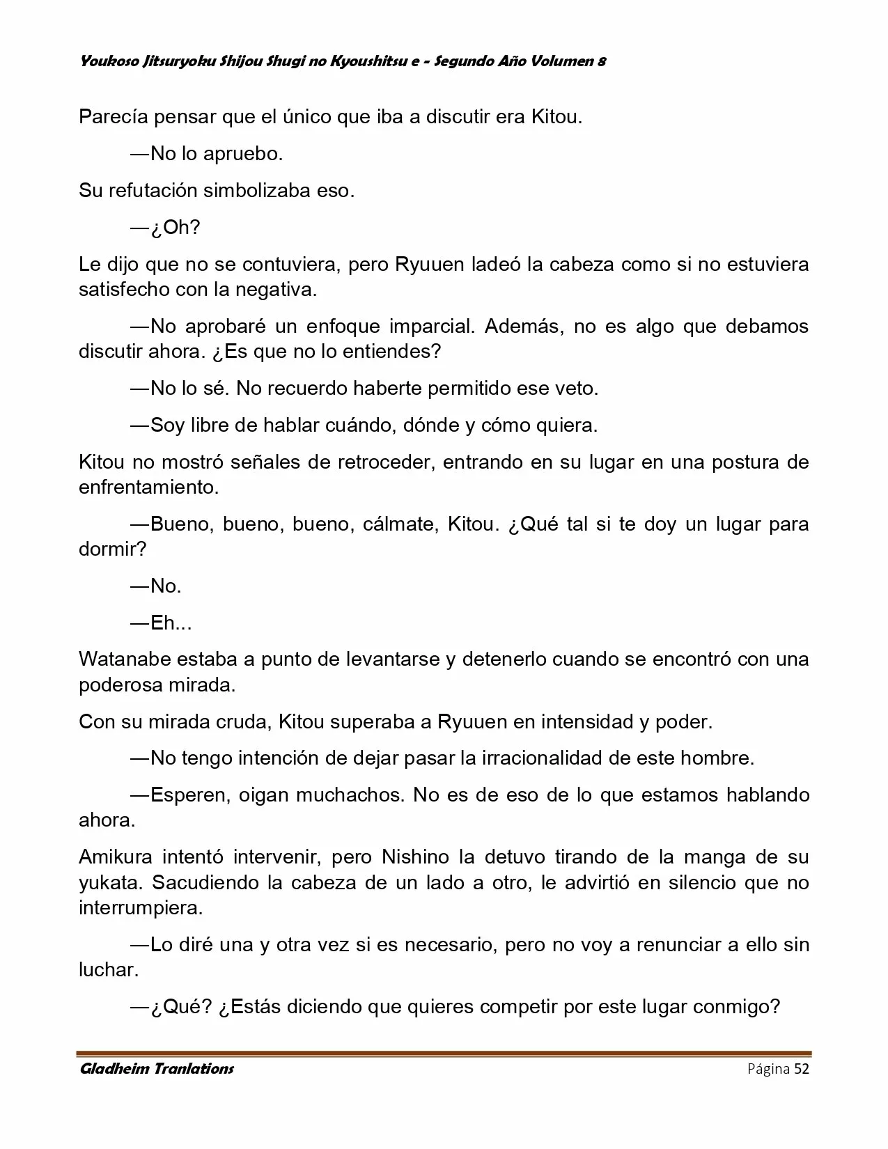 Página 52 del Manga