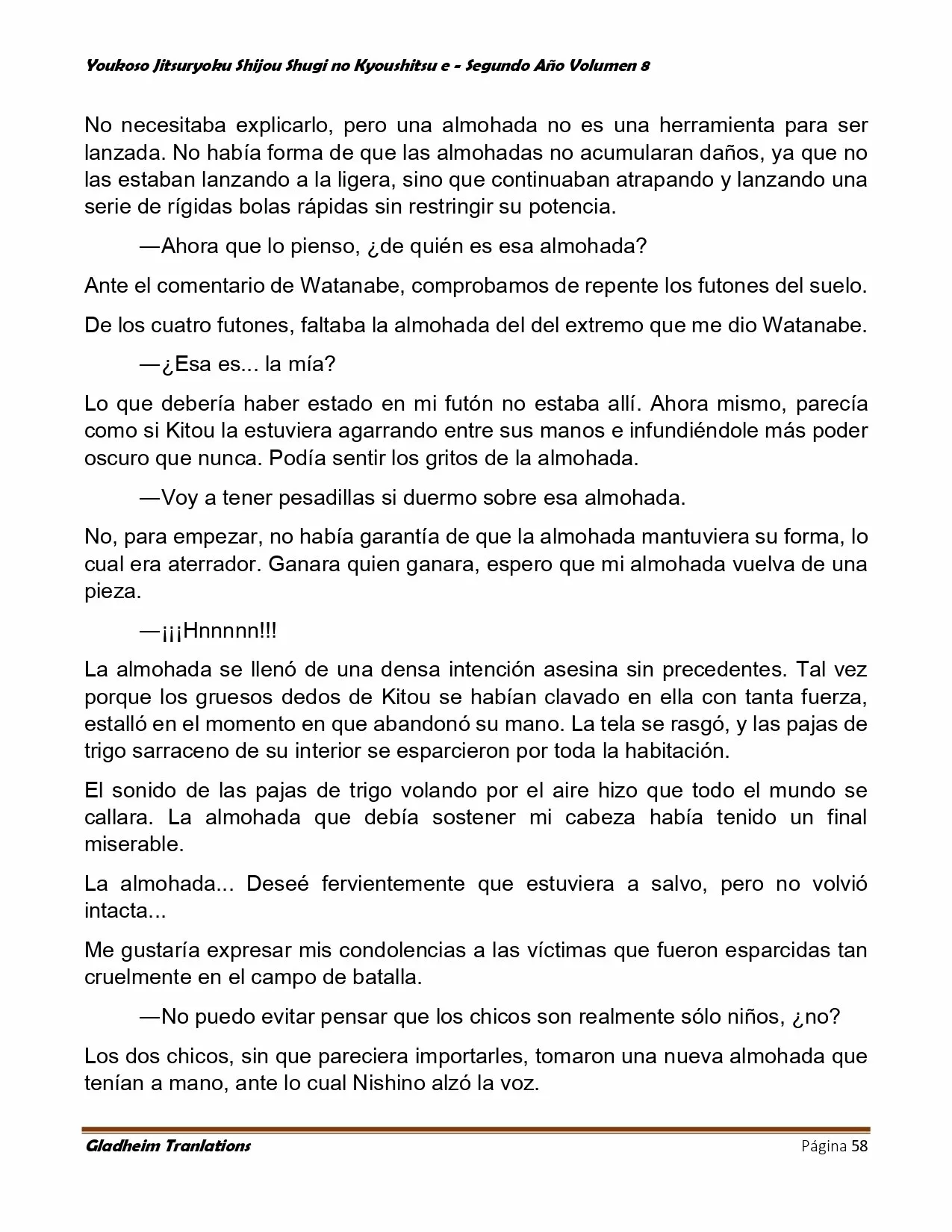 Página 58 del Manga