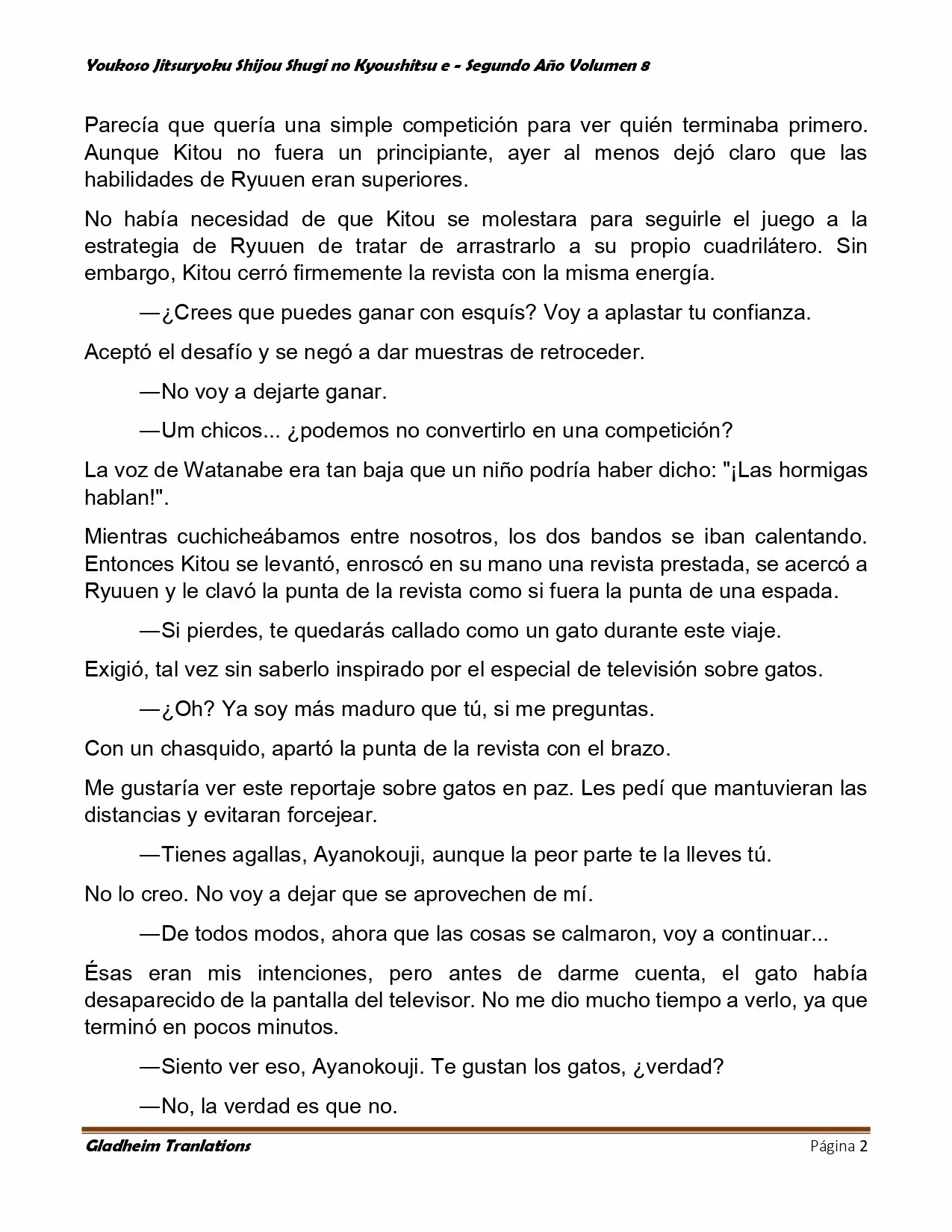 Página 2 del Manga