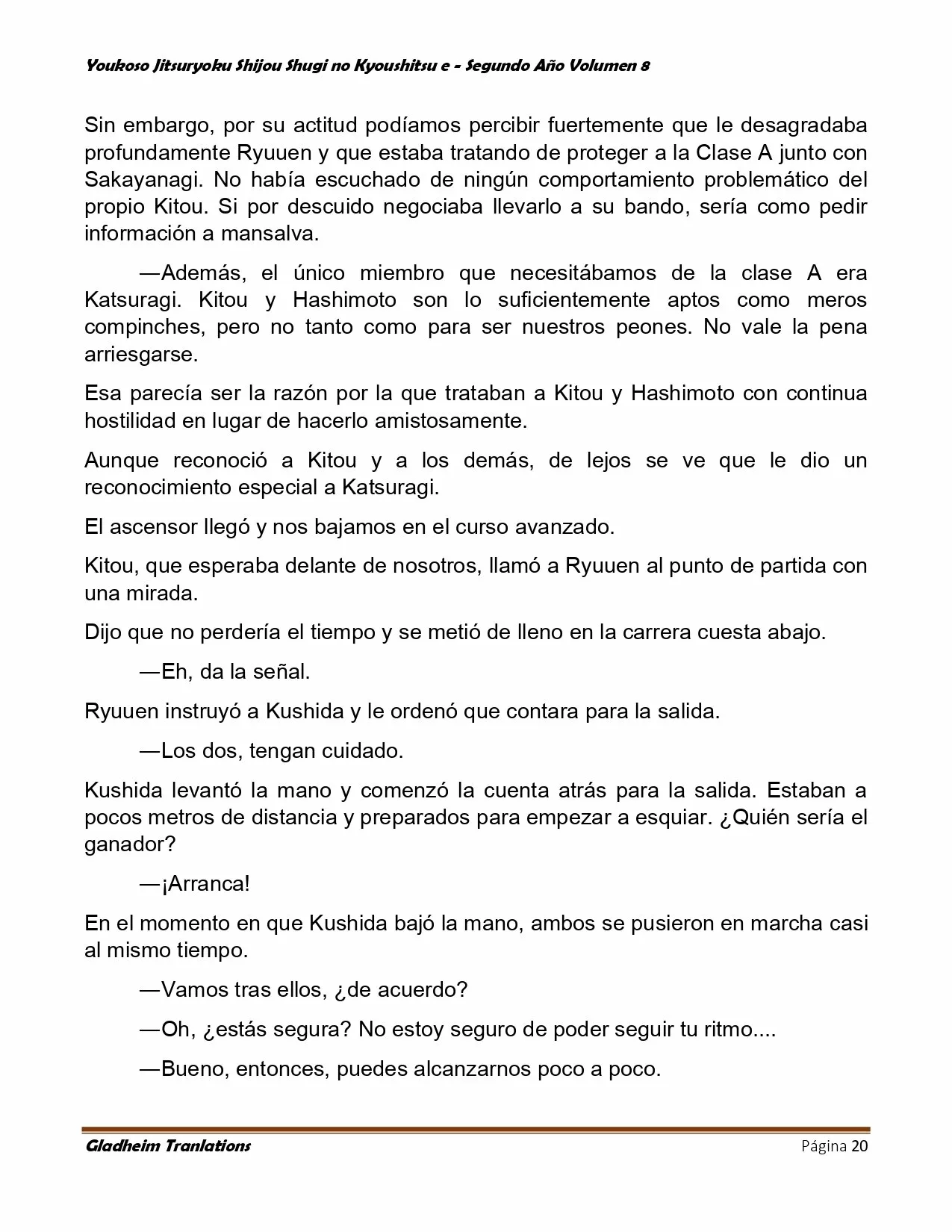 Página 20 del Manga