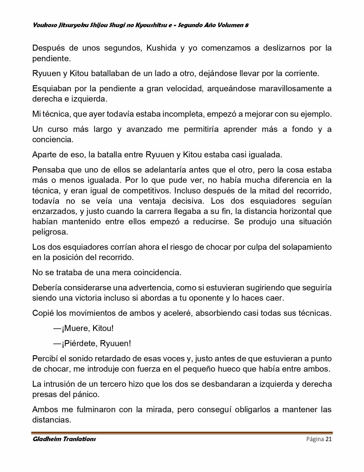 Página 21 del Manga