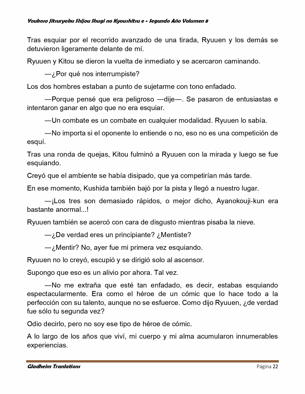 Página 22 del Manga