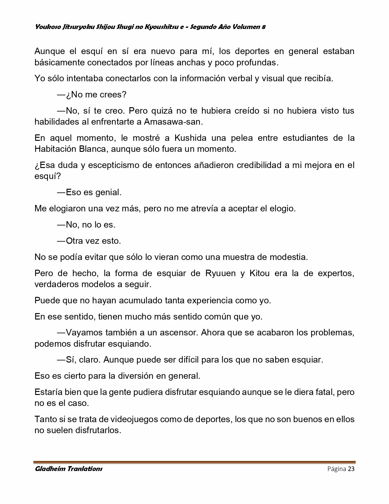 Página 23 del Manga