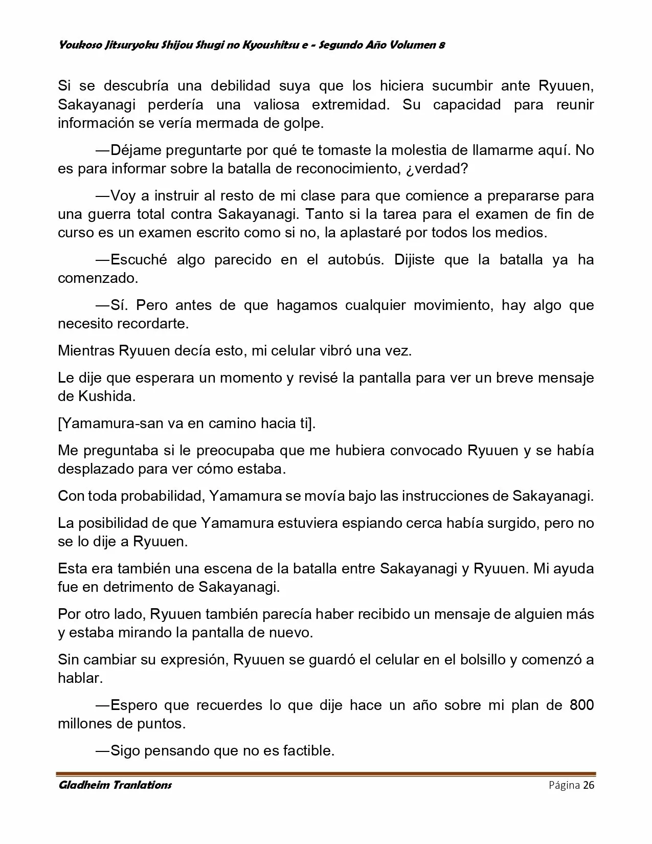 Página 26 del Manga