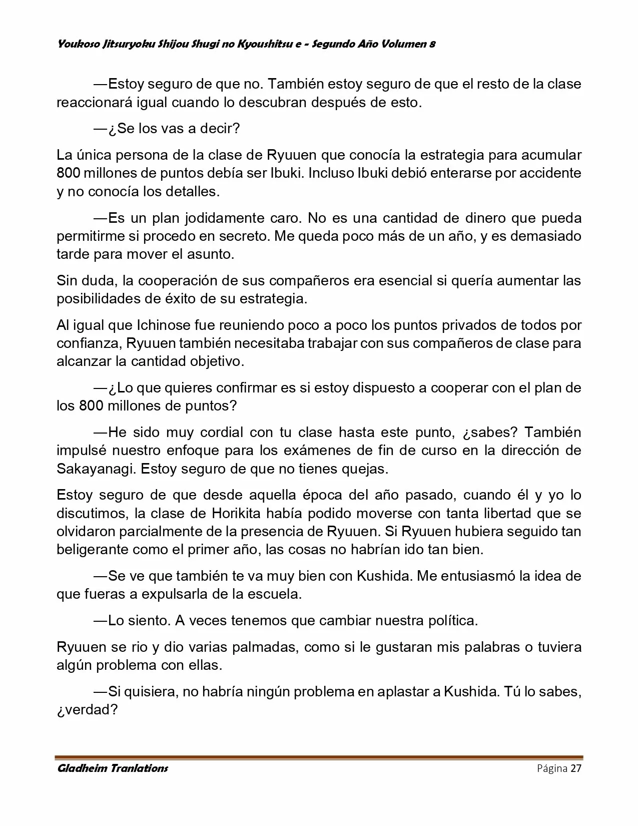 Página 27 del Manga