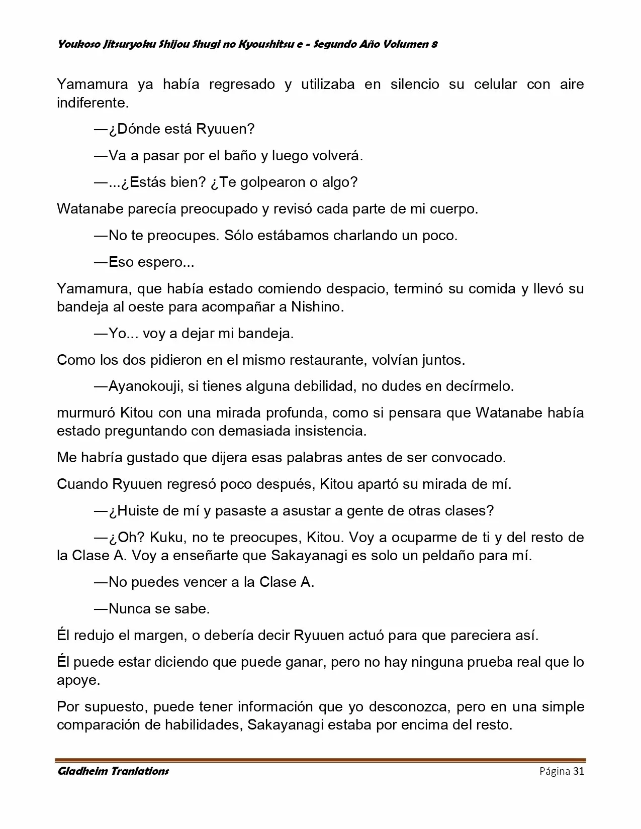 Página 31 del Manga