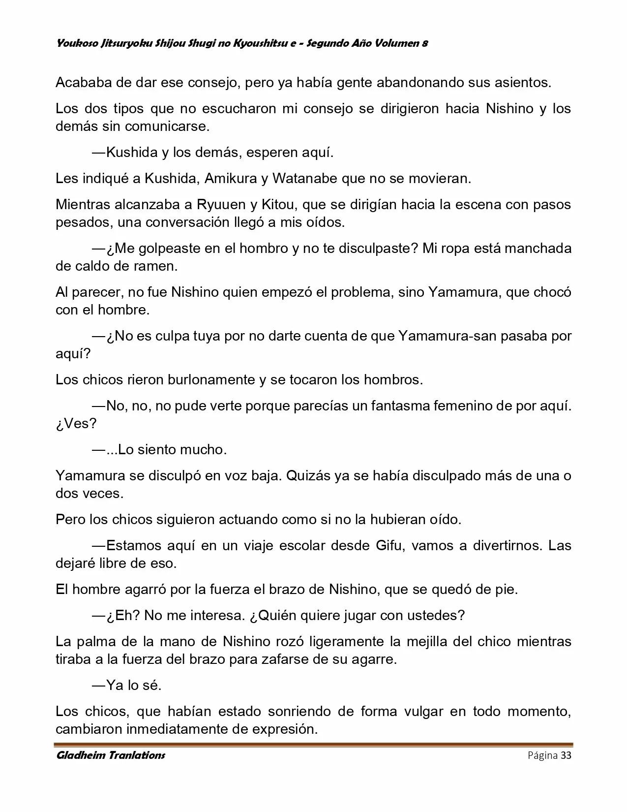 Página 33 del Manga