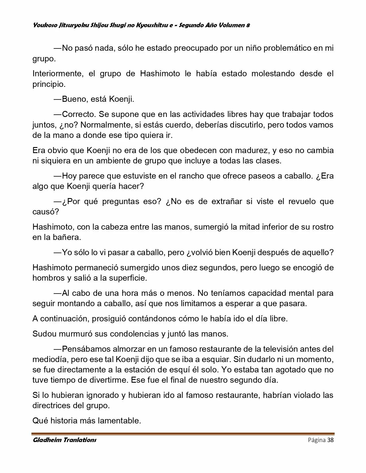 Página 38 del Manga