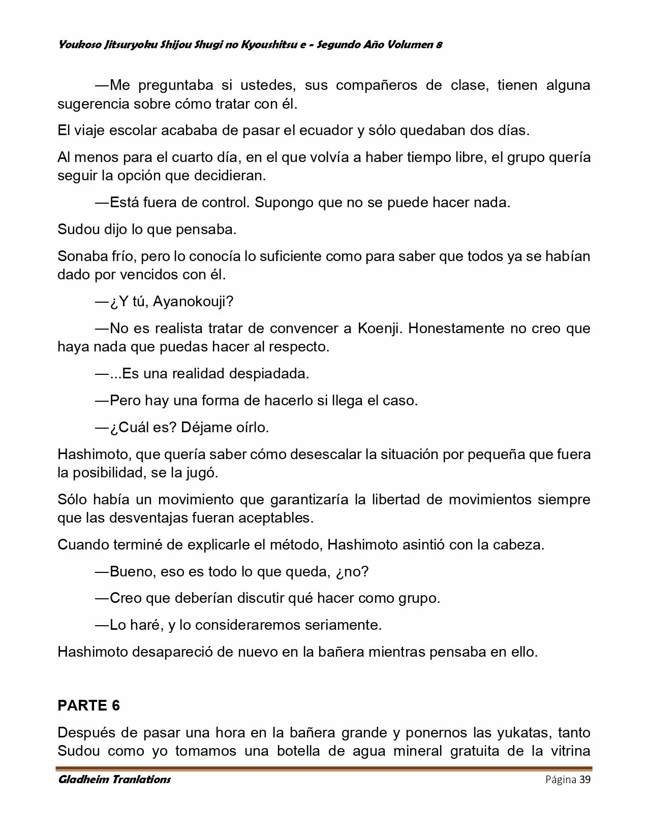 Página 39 del Manga