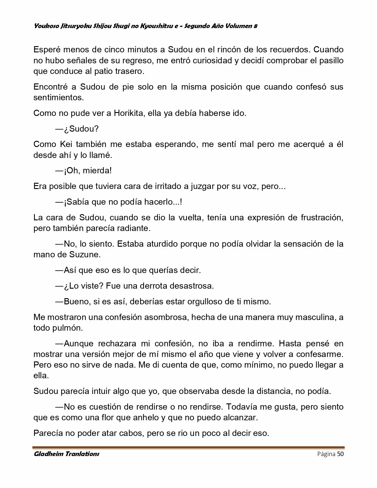 Página 50 del Manga