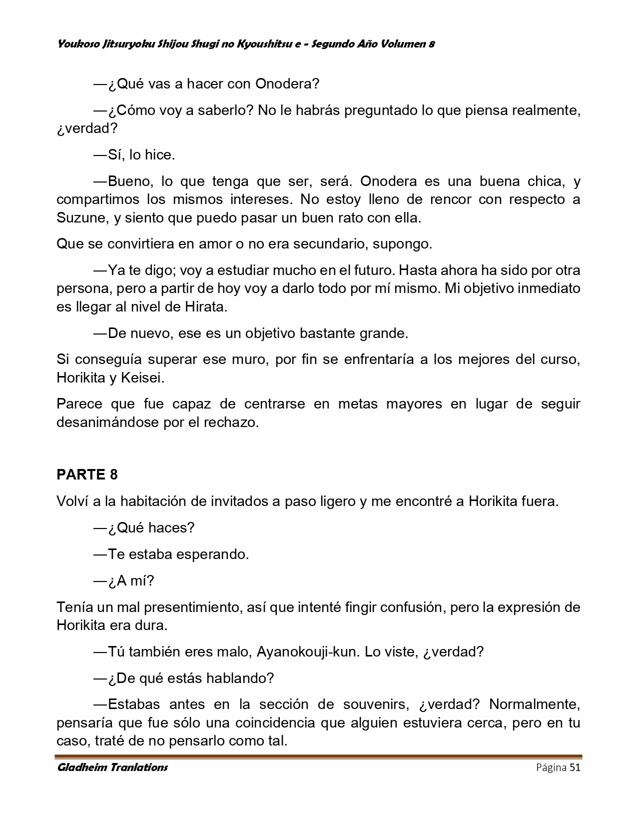 Página 51 del Manga