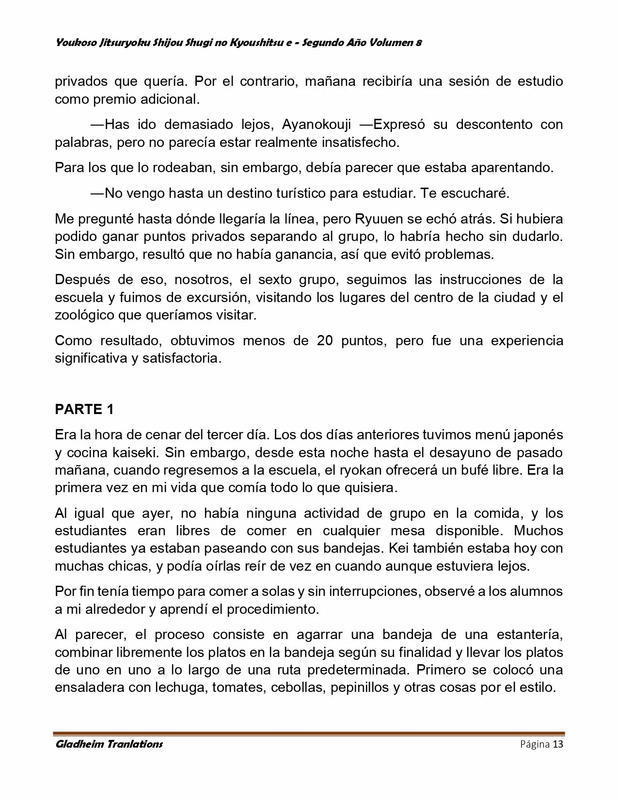 Página 13 del Manga