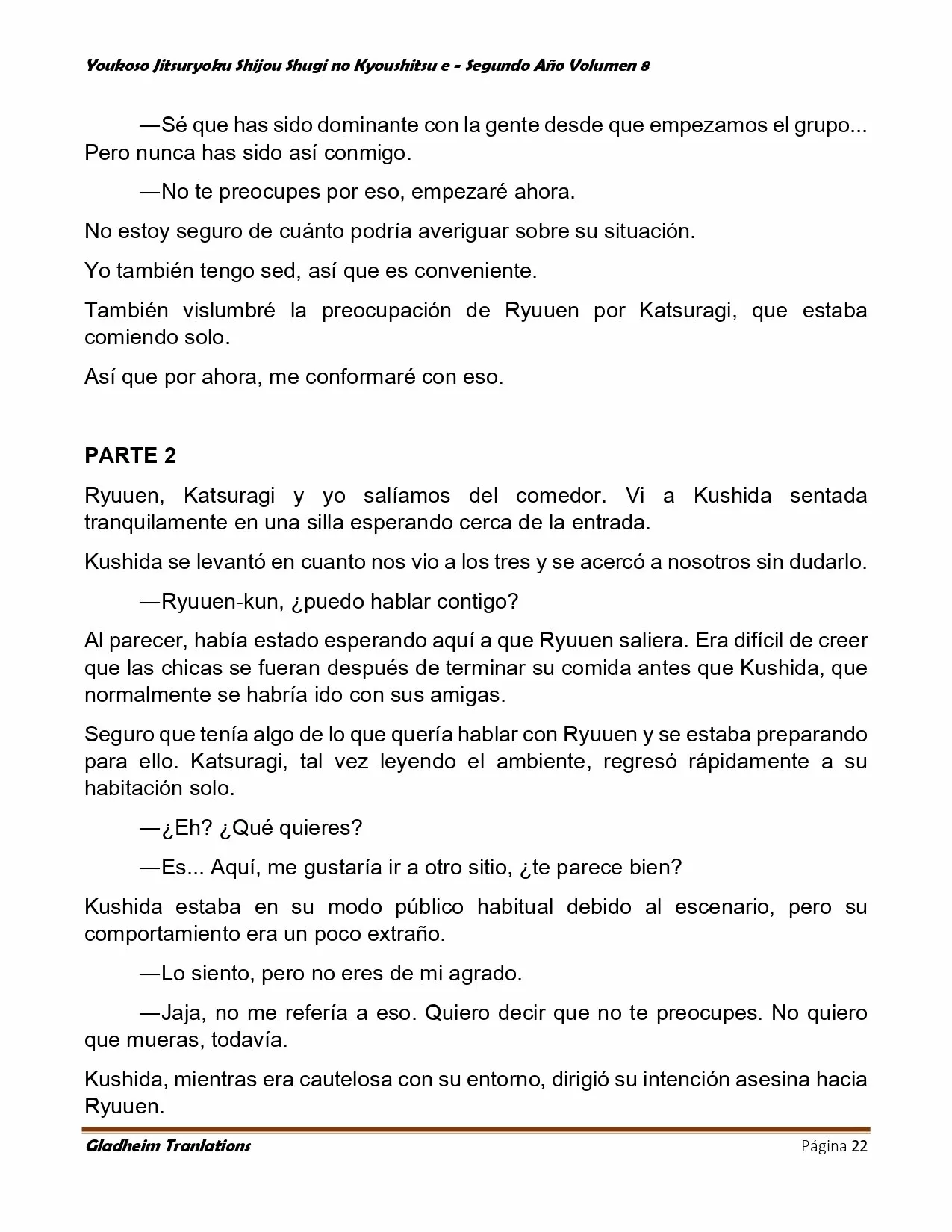 Página 22 del Manga