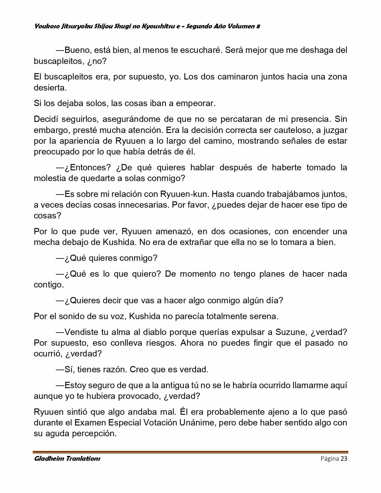 Página 23 del Manga