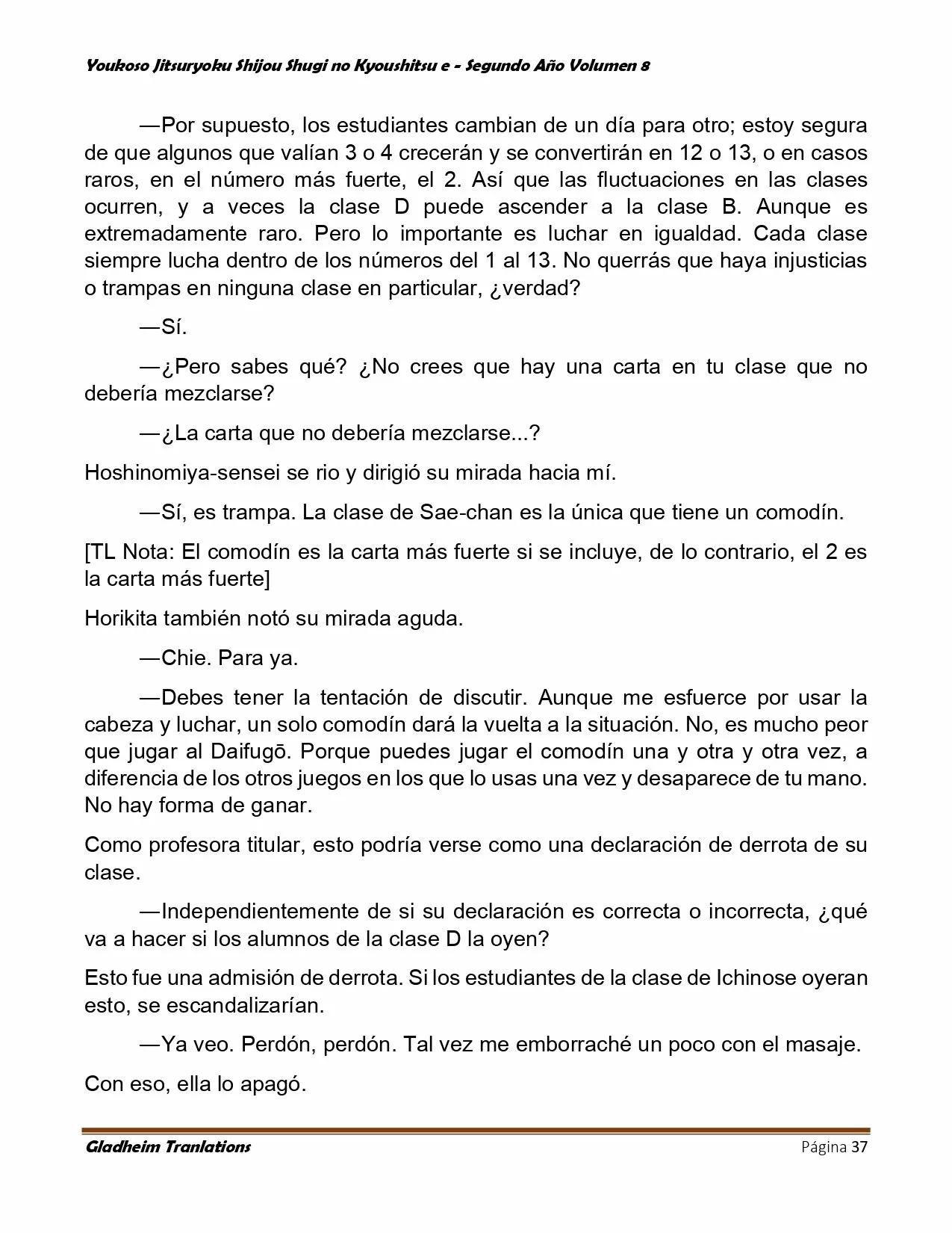 Página 37 del Manga