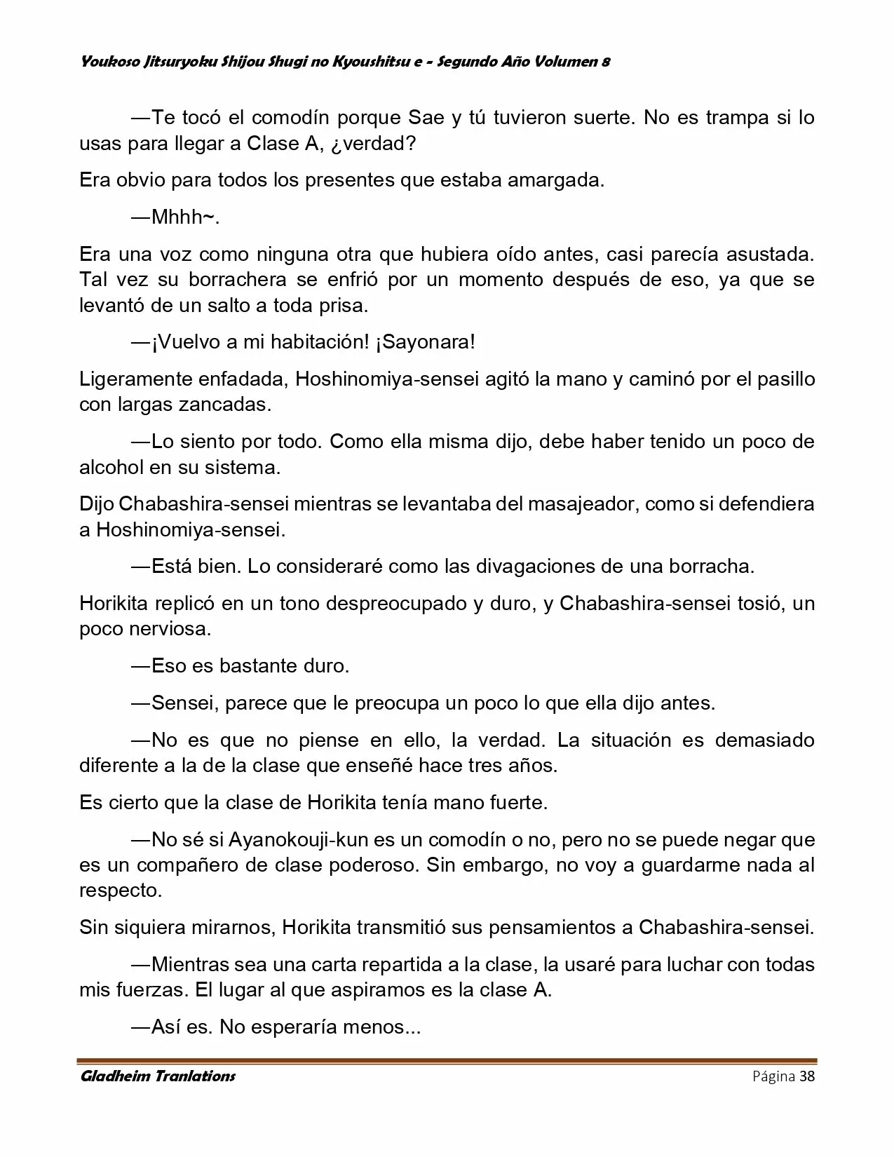 Página 38 del Manga