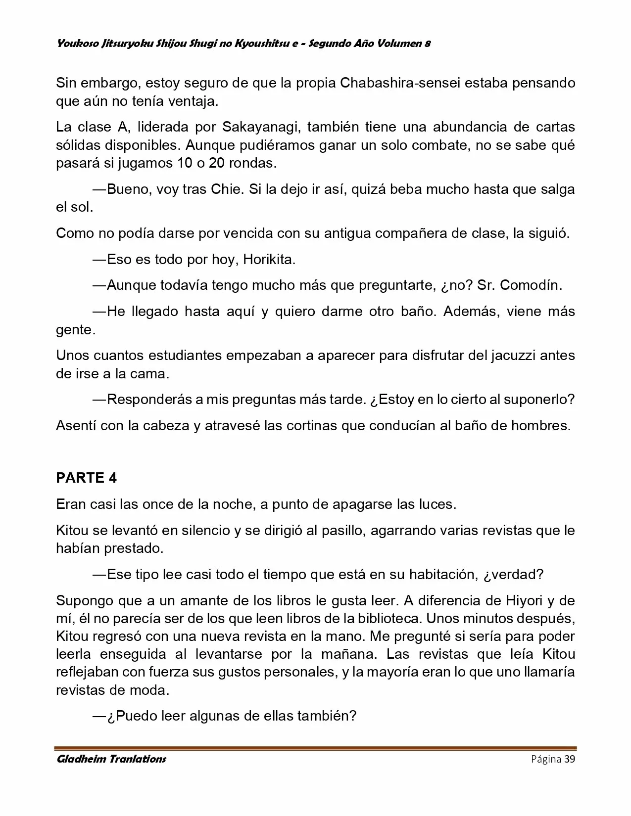 Página 39 del Manga