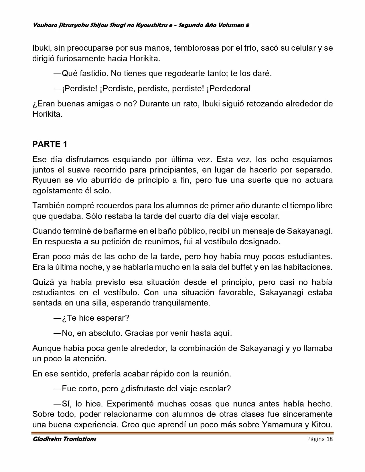 Página 18 del Manga