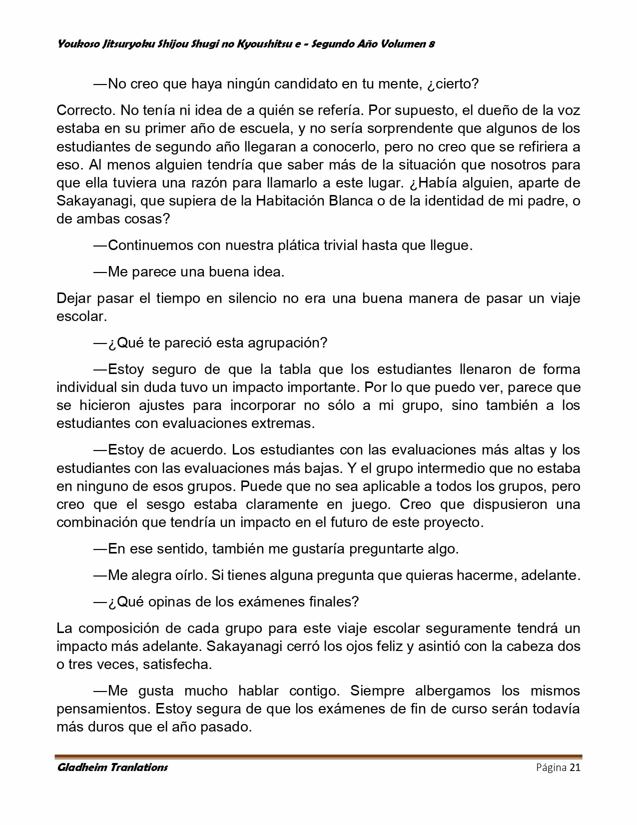 Página 21 del Manga