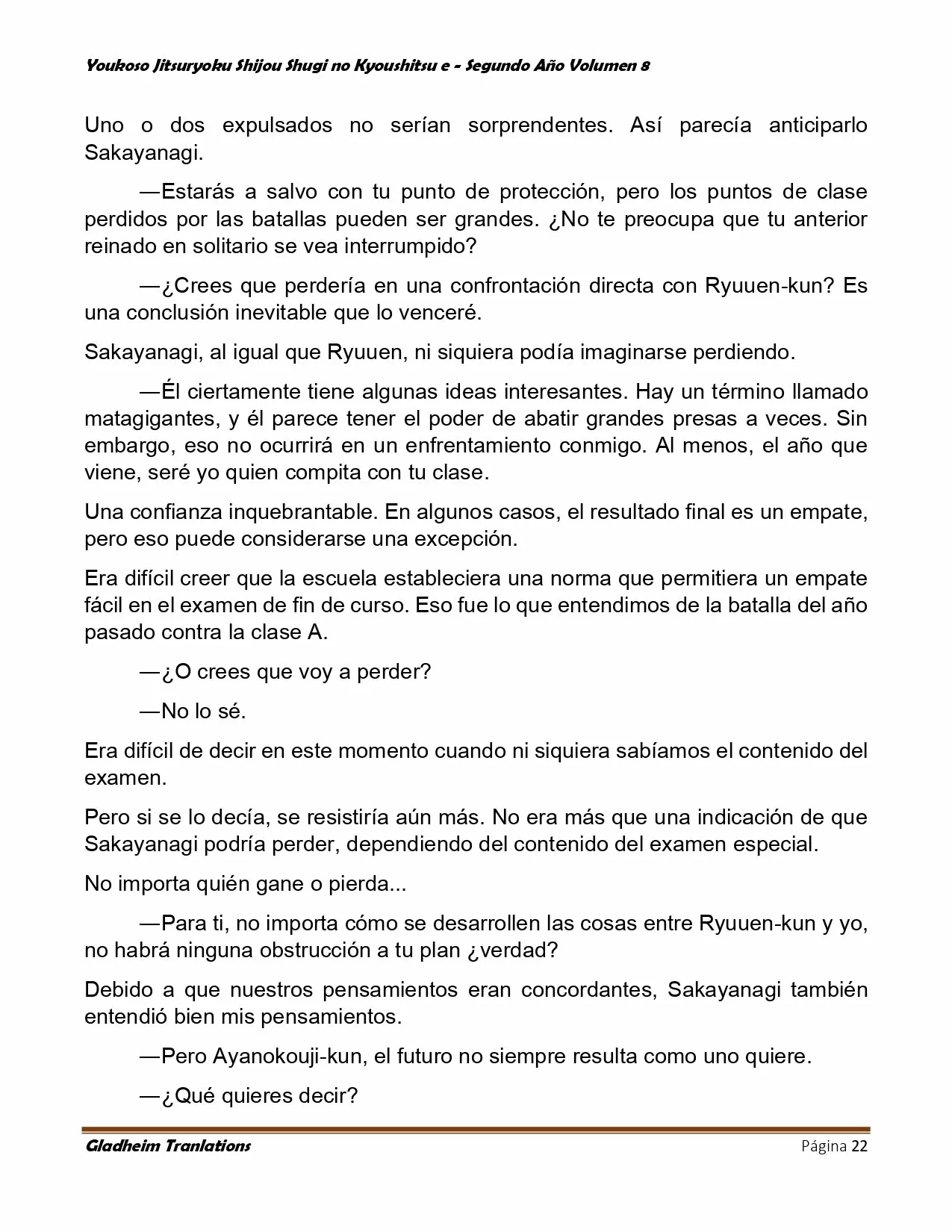 Página 22 del Manga