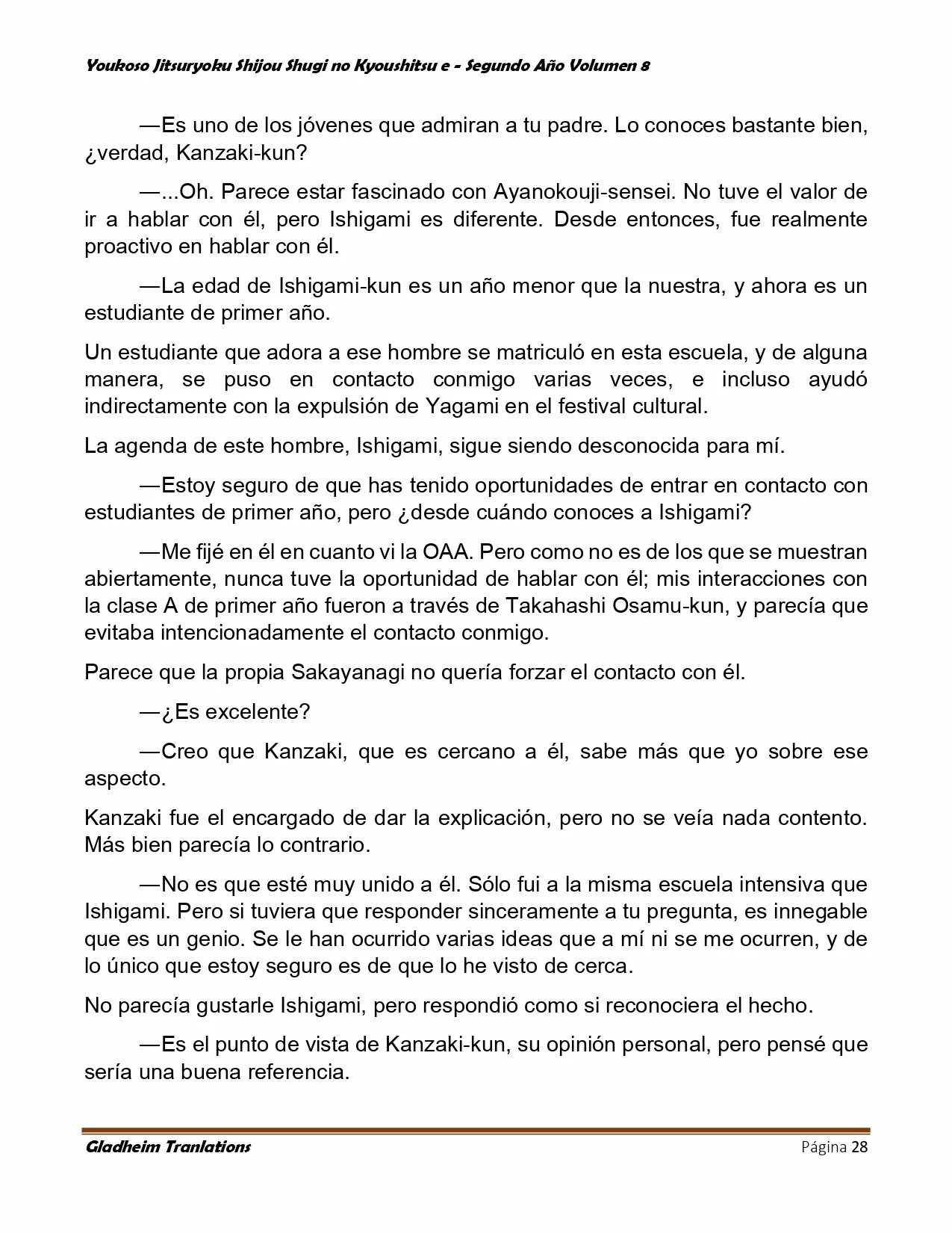 Página 28 del Manga