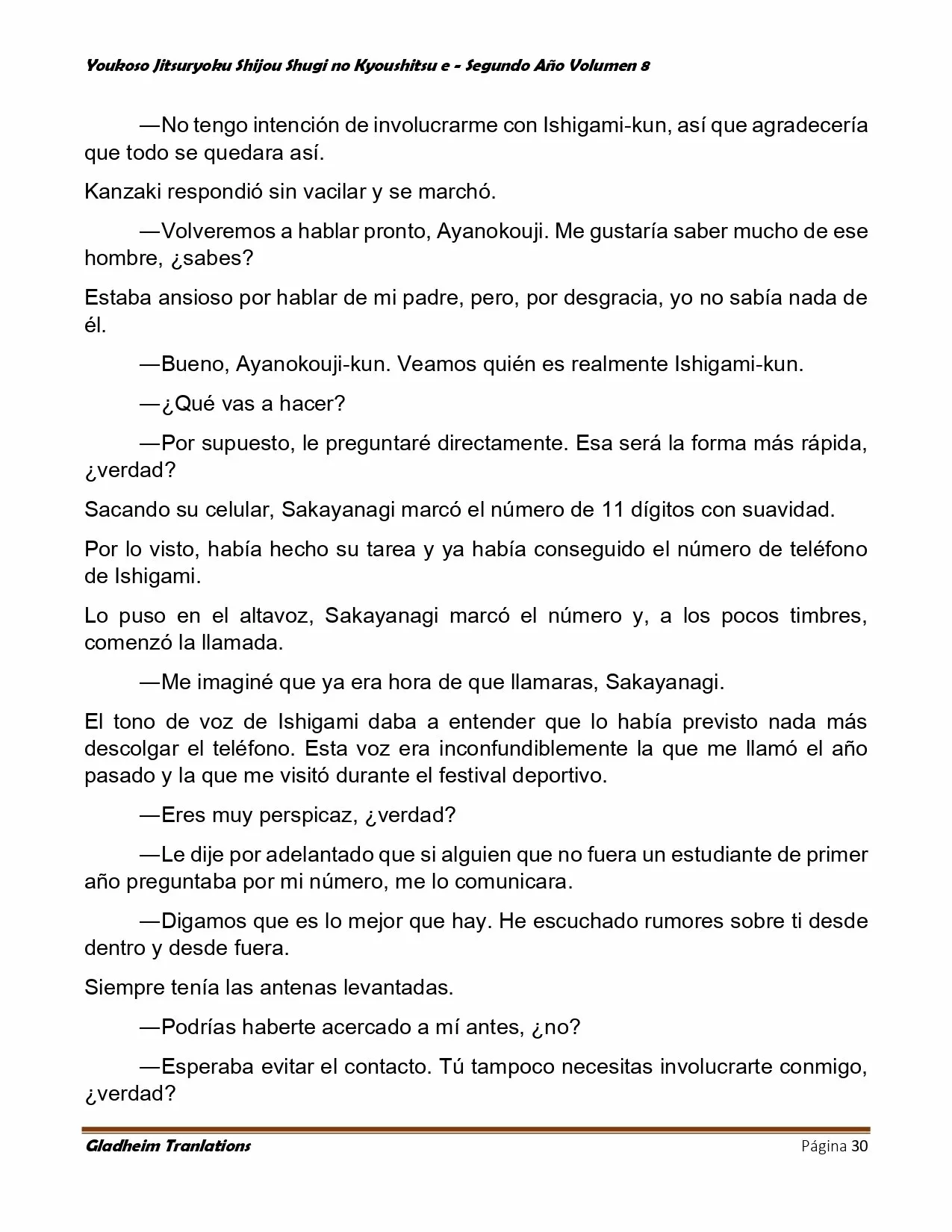 Página 30 del Manga