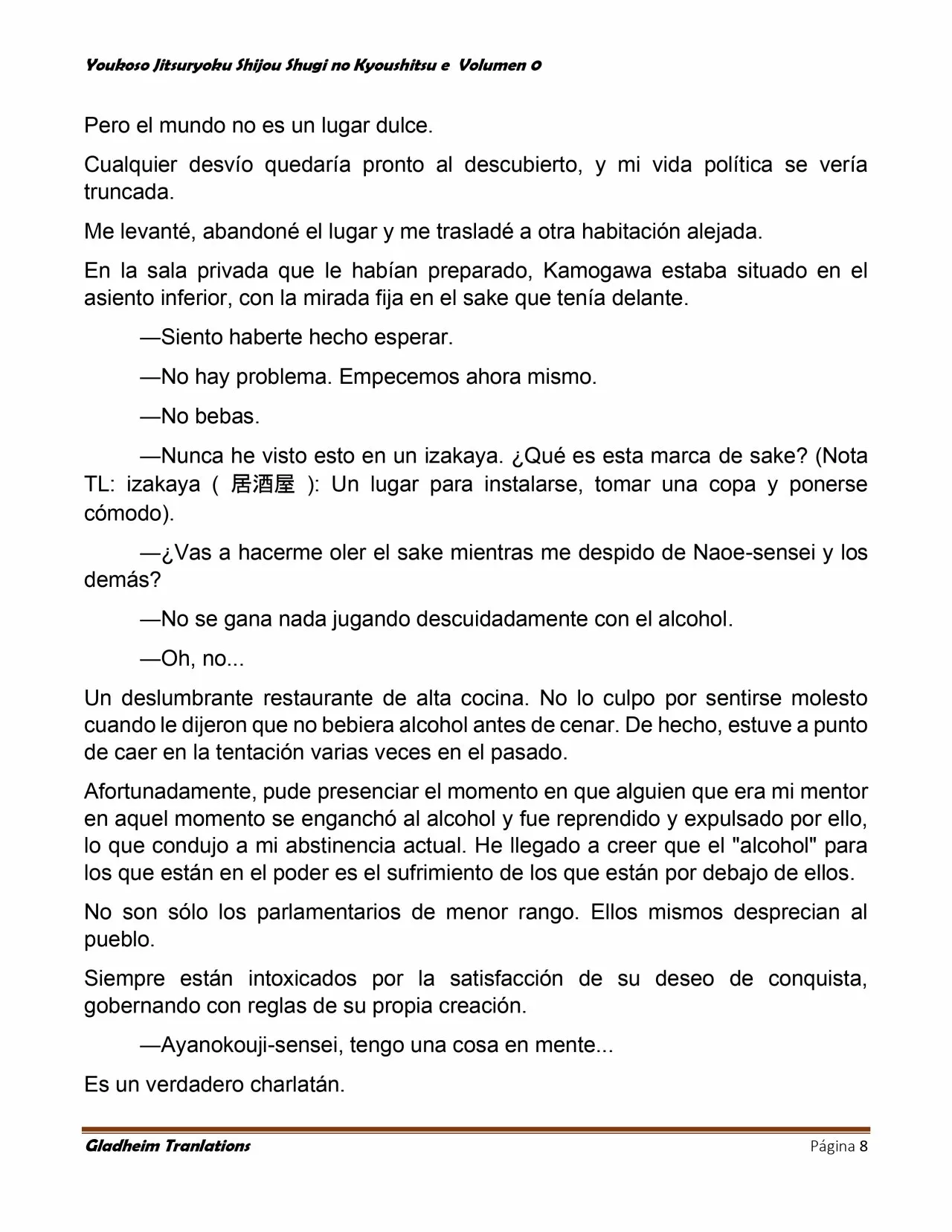 Página 8 del Manga
