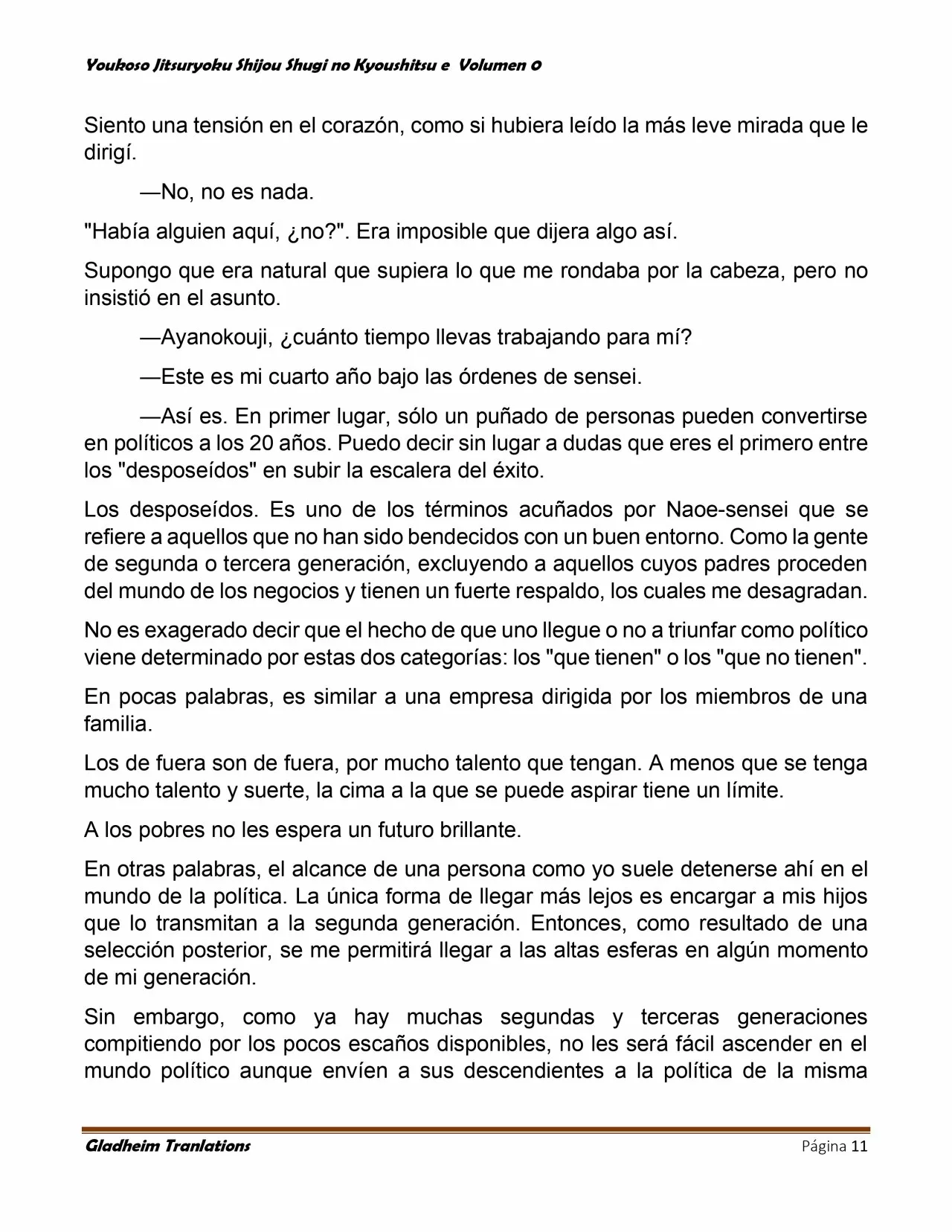 Página 11 del Manga