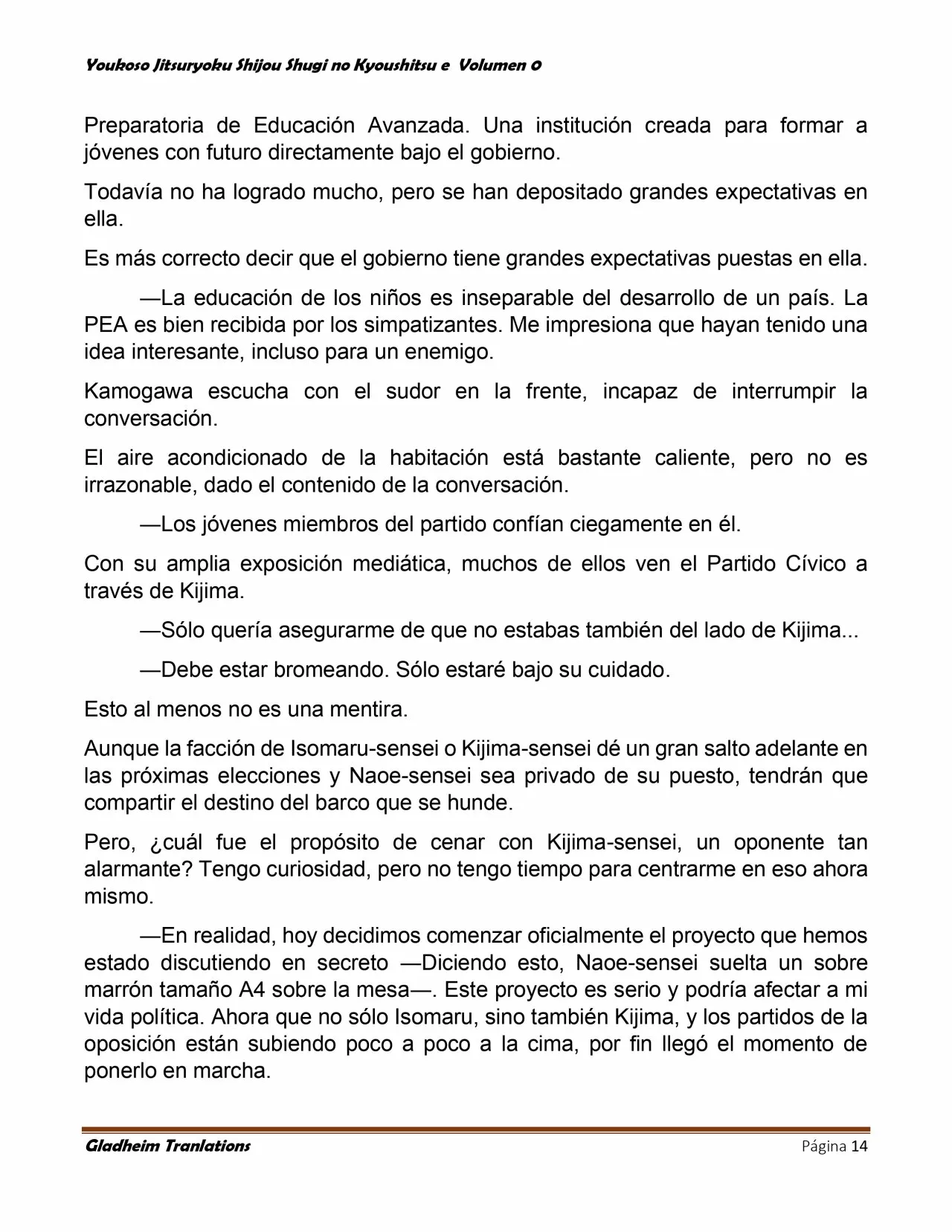 Página 14 del Manga