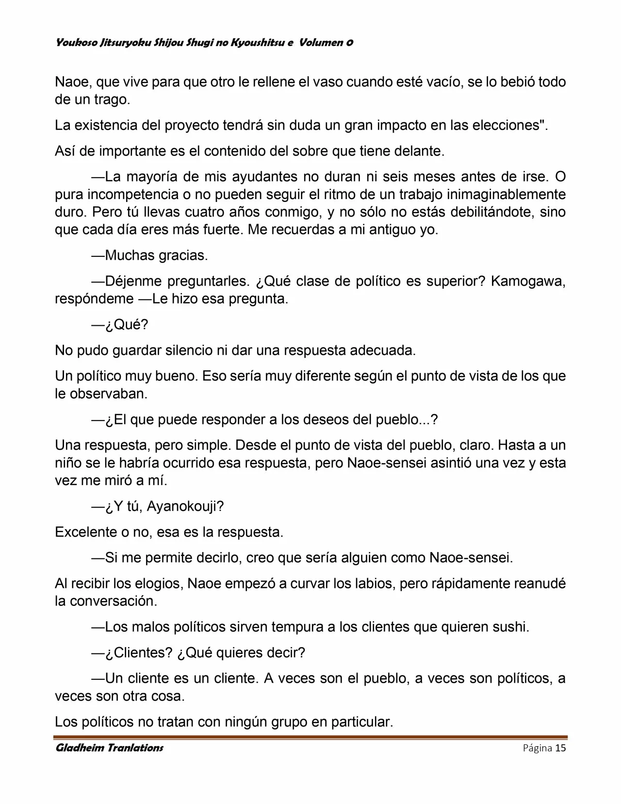 Página 15 del Manga