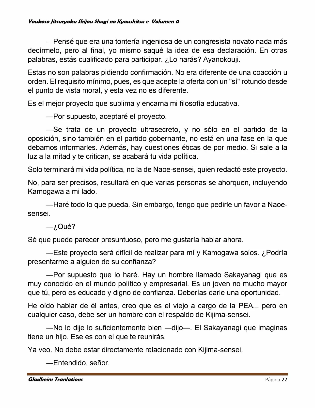 Página 22 del Manga