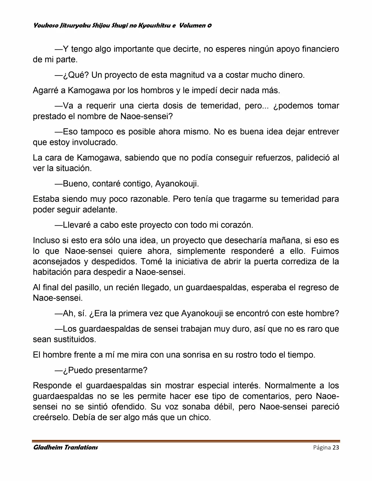 Página 23 del Manga